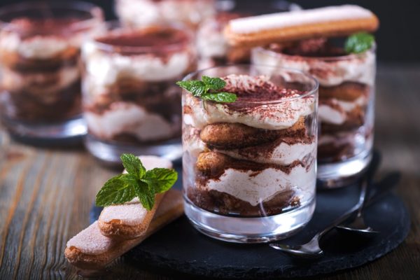 Mocha ricotta tiramisu