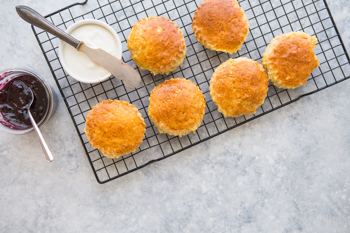 Bułki scones z batatami