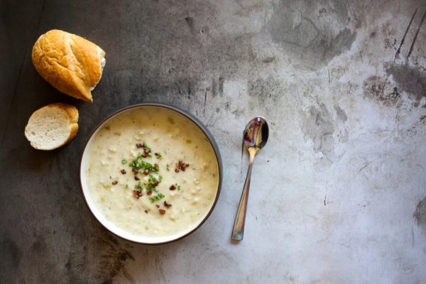 Chowder z ziemniaków i boczku