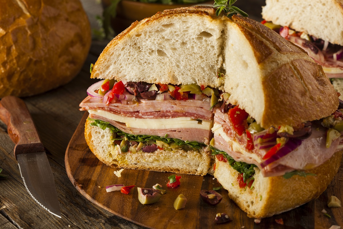 Muffuletta z kurczakiem